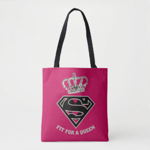 Supergirl S-Shield "Fit For A Queen" Tote Bag