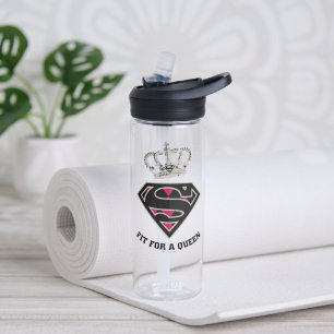 Supergirl S-Shield "Fit For A Queen" Water Bottle