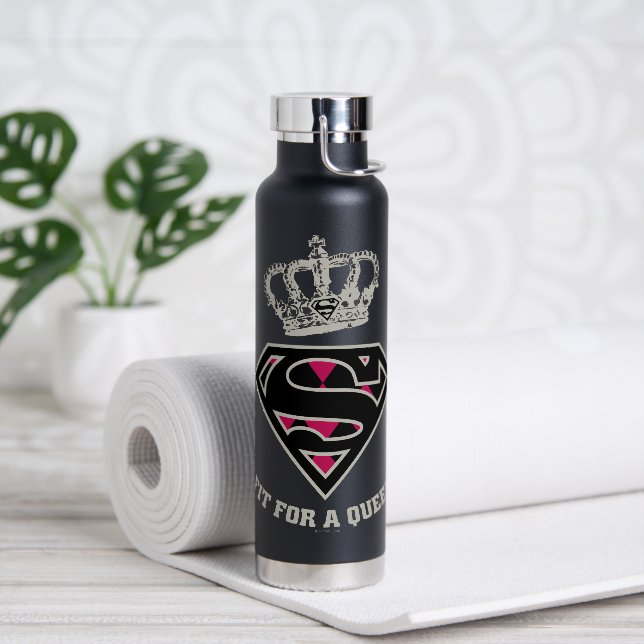 Supergirl S-Shield "Fit For A Queen" Water Bottle (Yoga)