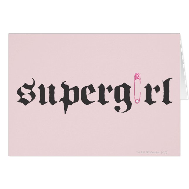 Supergirl Safety Pin Letter (Front Horizontal)