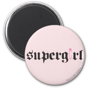Supergirl Safety Pin Letter Magnet