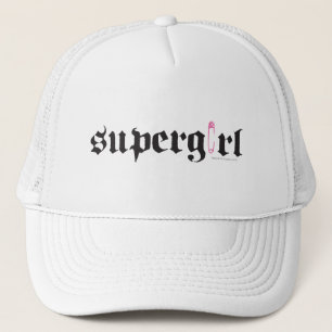Supergirl Safety Pin Letter Trucker Hat