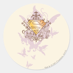 Supergirl Save Me Classic Round Sticker