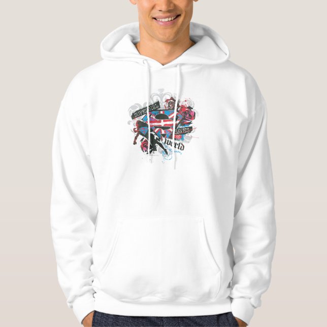 Supergirl Saves the World Hoodie (Front)