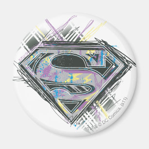 Supergirl Scribbles Logo Magnet