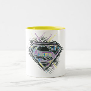 Supergirl Scribbles Logo Two-Tone Coffee Mug