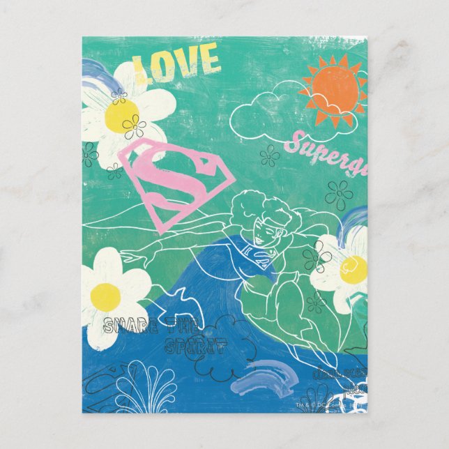 Supergirl Share the Spirit & Love Postcard (Front)