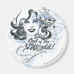 Supergirl She's Out of this World! Magnet