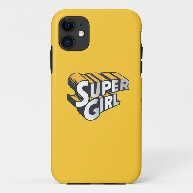 Supergirl Silver and Orange Logo Case-Mate iPhone Case (Back)