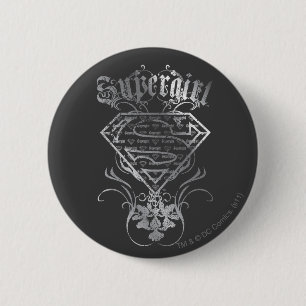 Supergirl Silver Logo 6 Cm Round Badge