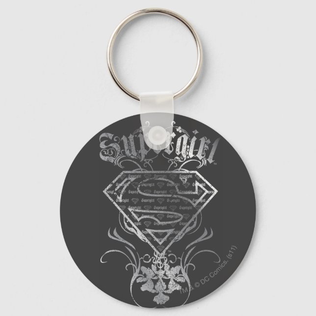 Supergirl Silver Logo Key Ring (Front)