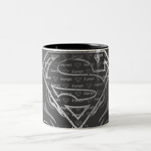 Supergirl Silver Logo Two-Tone Coffee Mug