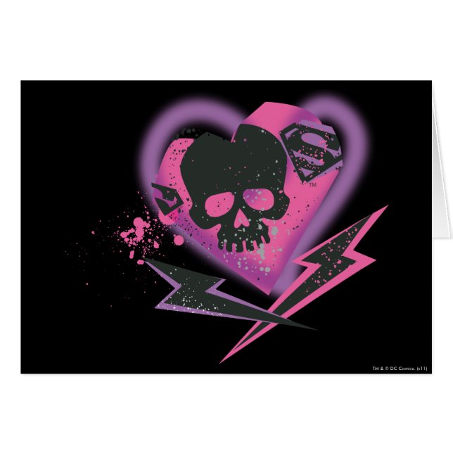 Supergirl Skulls and Lightning (Front Horizontal)
