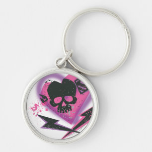 Supergirl Skulls and Lightning Key Ring