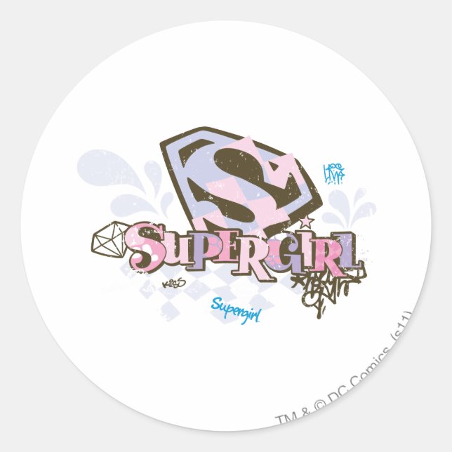 Supergirl So Fabulous 1 Classic Round Sticker (Front)