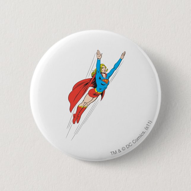 Supergirl Soars High 6 Cm Round Badge (Front)
