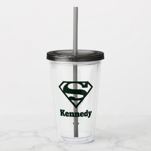 Supergirl Solid S-Shield Acrylic Tumbler