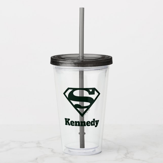Supergirl Solid S-Shield Acrylic Tumbler (Front)