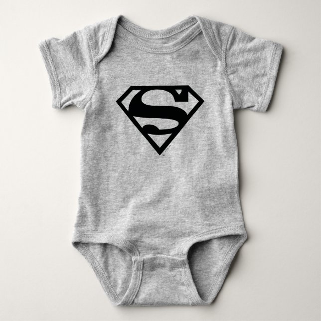 Supergirl Solid S-Shield Baby Bodysuit (Front)