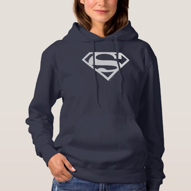Supergirl Solid S-Shield Hoodie (Front)