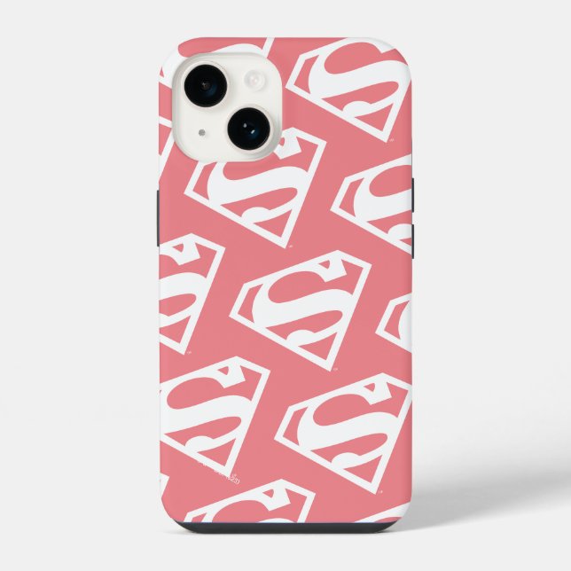Supergirl Solid S-Shield iPhone Case (Back)