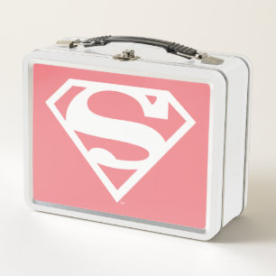 Supergirl Solid S-Shield Metal Lunch Box