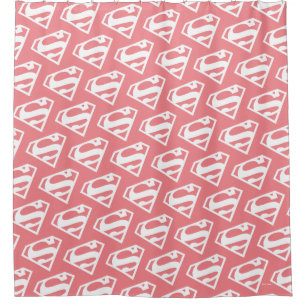 Supergirl Solid S-Shield Shower Curtain