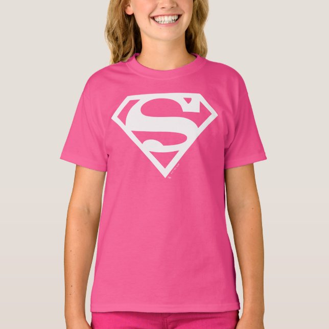 Supergirl Solid S-Shield T-Shirt (Front)