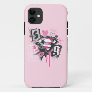 Supergirl Spills and Scribbles Collage iPhone 11 Case