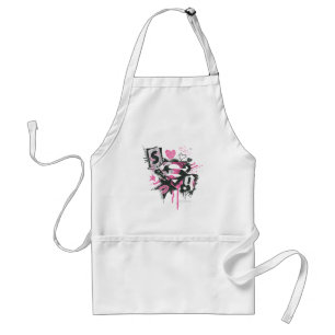 Supergirl Spills and Scribbles Collage Standard Apron