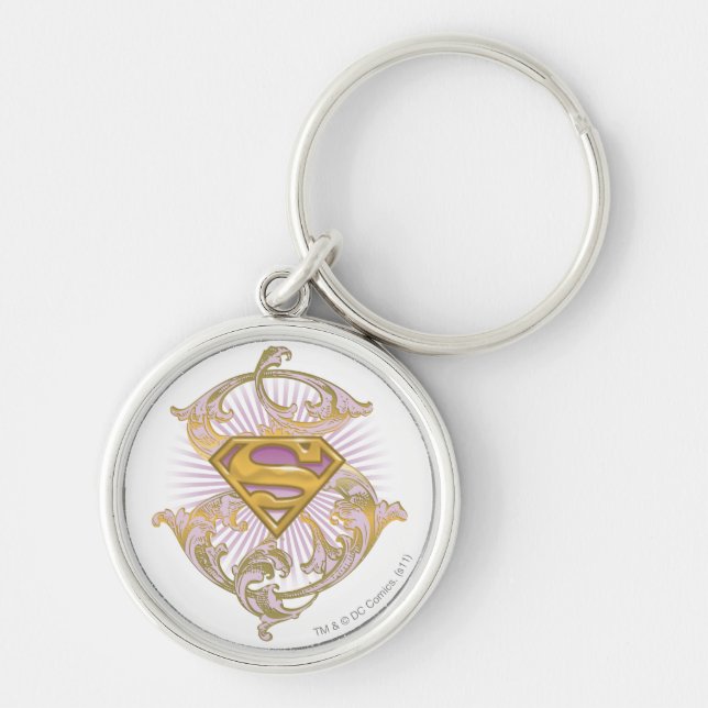 Supergirl Starbust Logo Key Ring (Front)