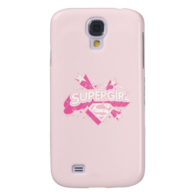 Supergirl Stars and Logo Case-Mate Samsung Galaxy Case (Back)