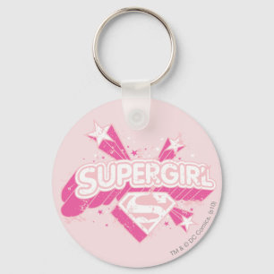 Supergirl Stars and Logo Key Ring