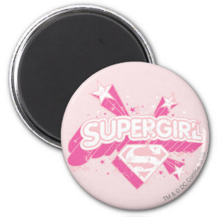 Supergirl Stars and Logo Magnet