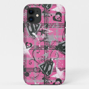 Supergirl Stars and Skulls Pattern iPhone 11 Case