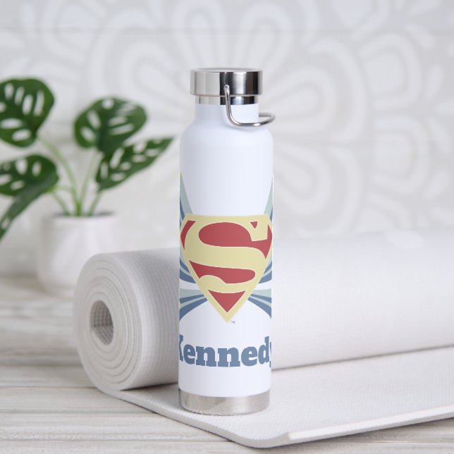 Supergirl Stars S-Shield Water Bottle (Yoga)