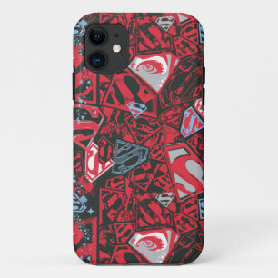 Supergirl Stary Red Pattern iPhone 11 Case