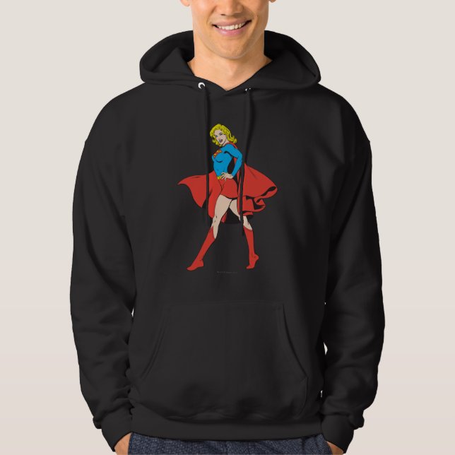 Supergirl Strikes a Pose Hoodie (Front)
