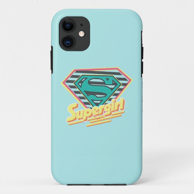 Supergirl Striped Logo Case-Mate iPhone Case (Back)