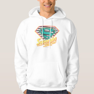 Supergirl Striped Logo Hoodie