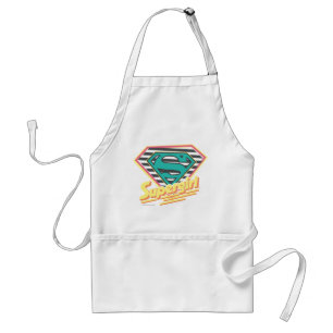 Supergirl Striped Logo Standard Apron
