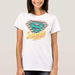 Supergirl Striped Logo T-Shirt