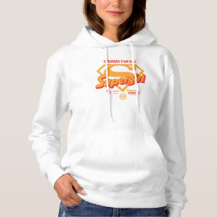 Supergirl Stronger Than Ever Retro Graphic Hoodie