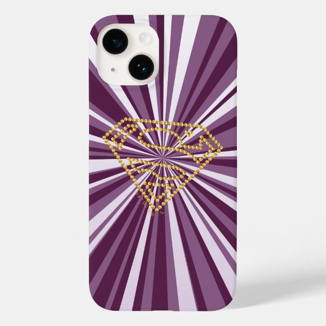 Supergirl Studded S-Shield Case-Mate iPhone Case (Back)