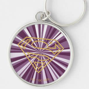 Supergirl Studded S-Shield Key Ring