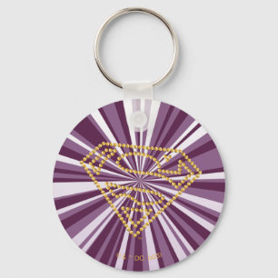 Supergirl Studded S-Shield Key Ring