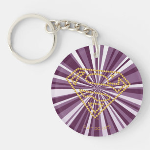 Supergirl Studded S-Shield Key Ring