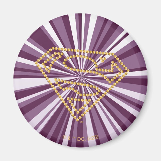 Supergirl Studded S-Shield Magnet (Front)