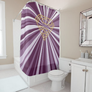 Supergirl Studded S-Shield Shower Curtain