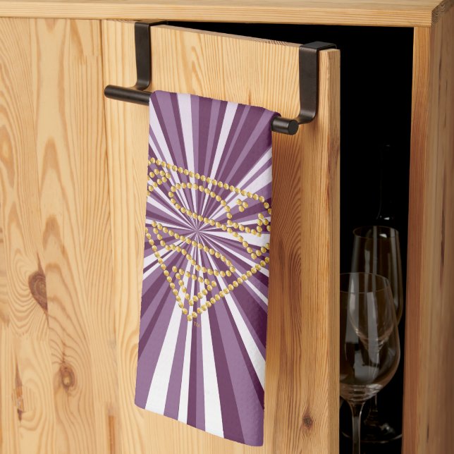 Supergirl Studded S-Shield Tea Towel (Thirds Fold)